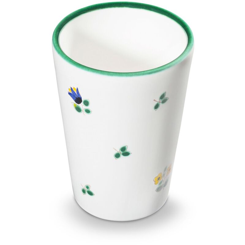 foto del prodotto gmundner keramik bicchiere in ceramica gmundner con fiori sparsi h 11 cm 