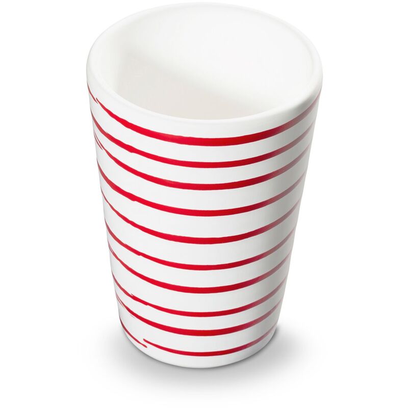 foto del prodotto gmundner keramik bicchiere in ceramica gmundner rosso fiammato h 11 cm 