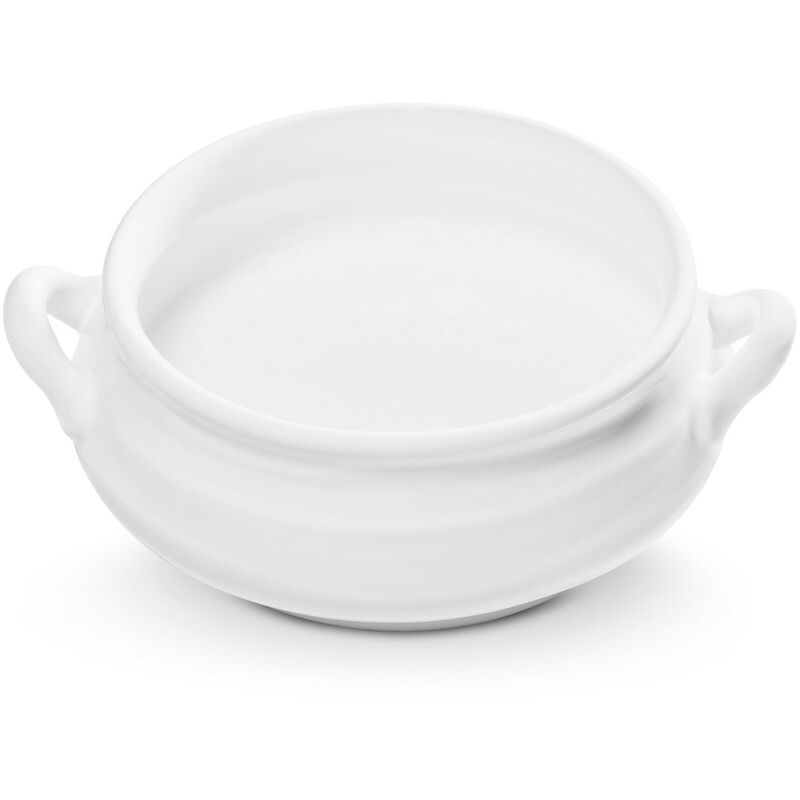 foto del prodotto gmundner keramik ceramica gmundner bianco fiammato, zuppiera 0,37l 