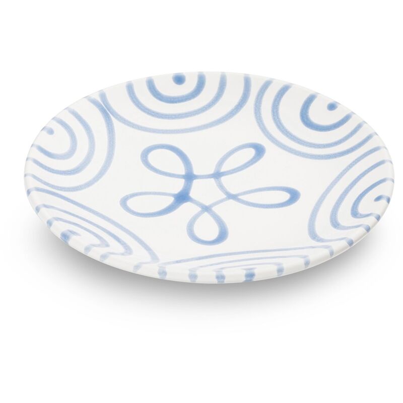 foto del prodotto gmundner keramik ceramica gmundner blu fiammato, tazza con piattino 15 cm 