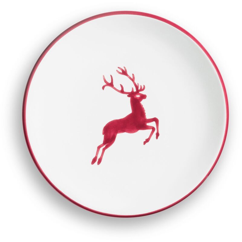 foto del prodotto gmundner keramik ceramica gmundner bordeauxr. cervo, coppa per piatto da dessert 20 cm 