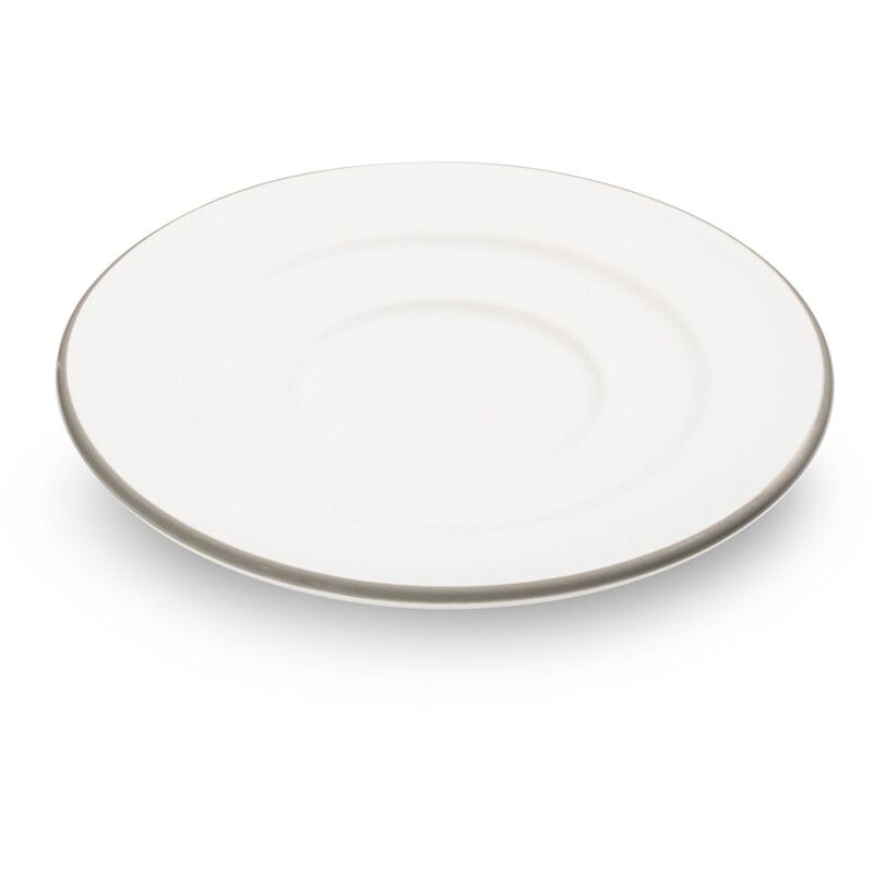 foto del prodotto gmundner keramik ceramica gmundner bordo grigio, piattino coffee gourmet 16 cm 
