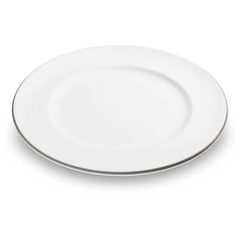 foto del prodotto gmundner keramik ceramica gmundner bordo grigio, piatto da pranzo gourmet 27 cm 