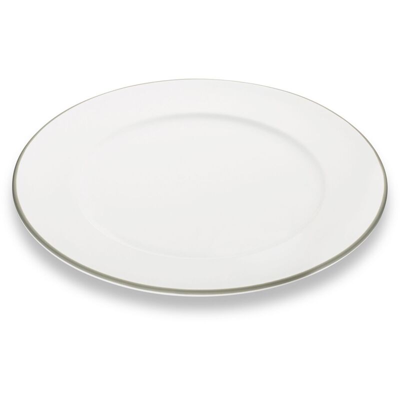 foto del prodotto gmundner keramik ceramica gmundner bordo grigio, piatto da pranzo gourmet 29 cm 