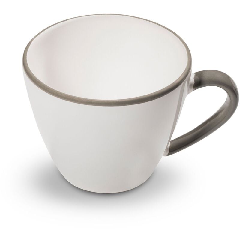 foto del prodotto gmundner keramik ceramica gmundner bordo grigio, tazza da caff gourmet 0,2 litri