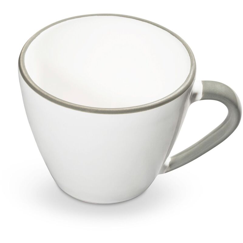 foto del prodotto gmundner keramik ceramica gmundner bordo grigio, tazza da cappuccino 0,16 litri