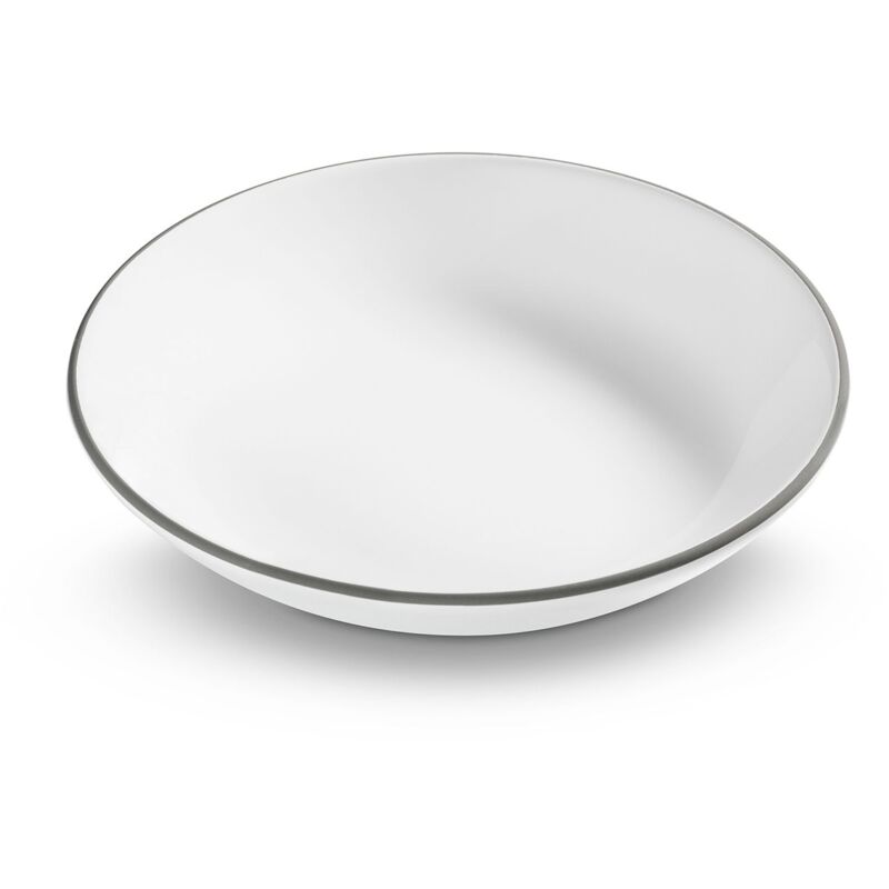 foto del prodotto gmundner keramik ceramica gmundner ceramica grigia, piatto da minestra tazza 20 cm 