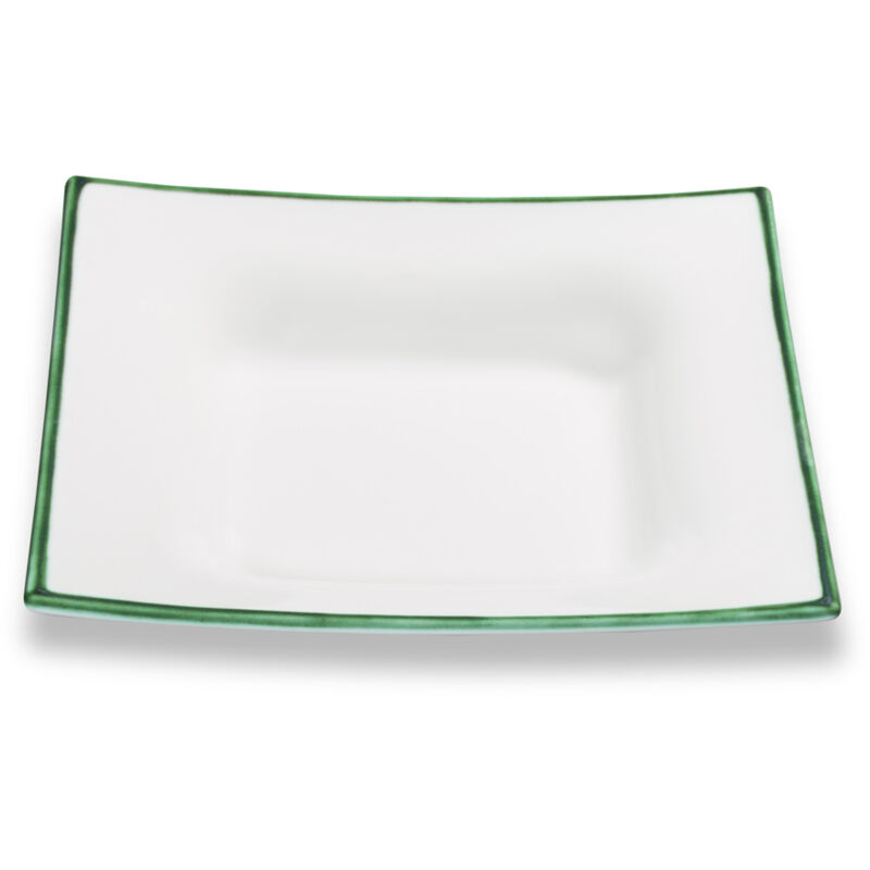 foto del prodotto gmundner keramik ceramica gmundner ceramica verde, piatto fondo trend 20x20 cm 