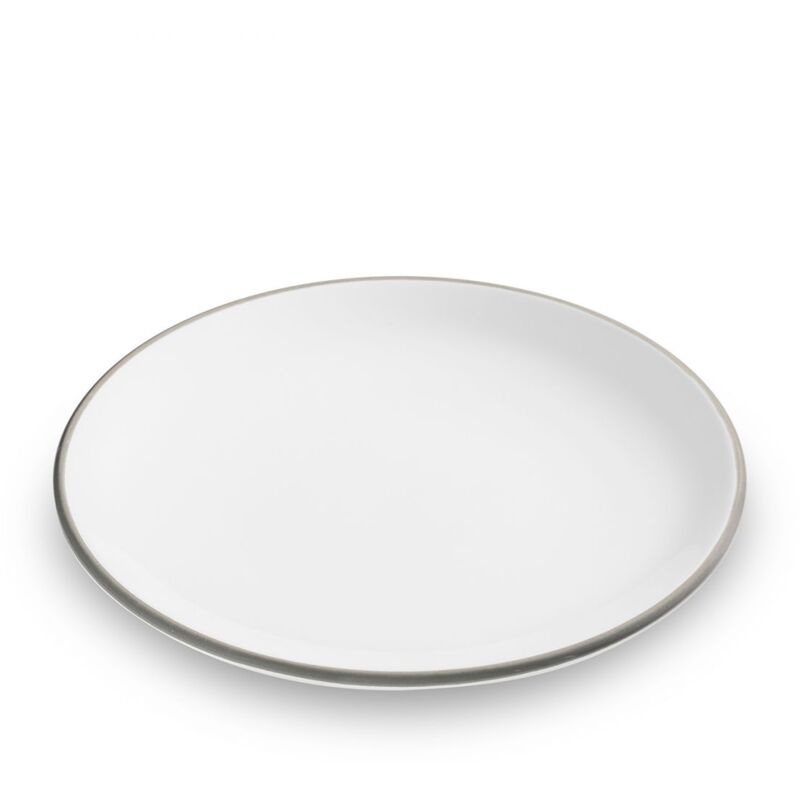 foto del prodotto gmundner keramik ceramica gmundner cerchio grigio, piatto da dessert coppa 20 cm 