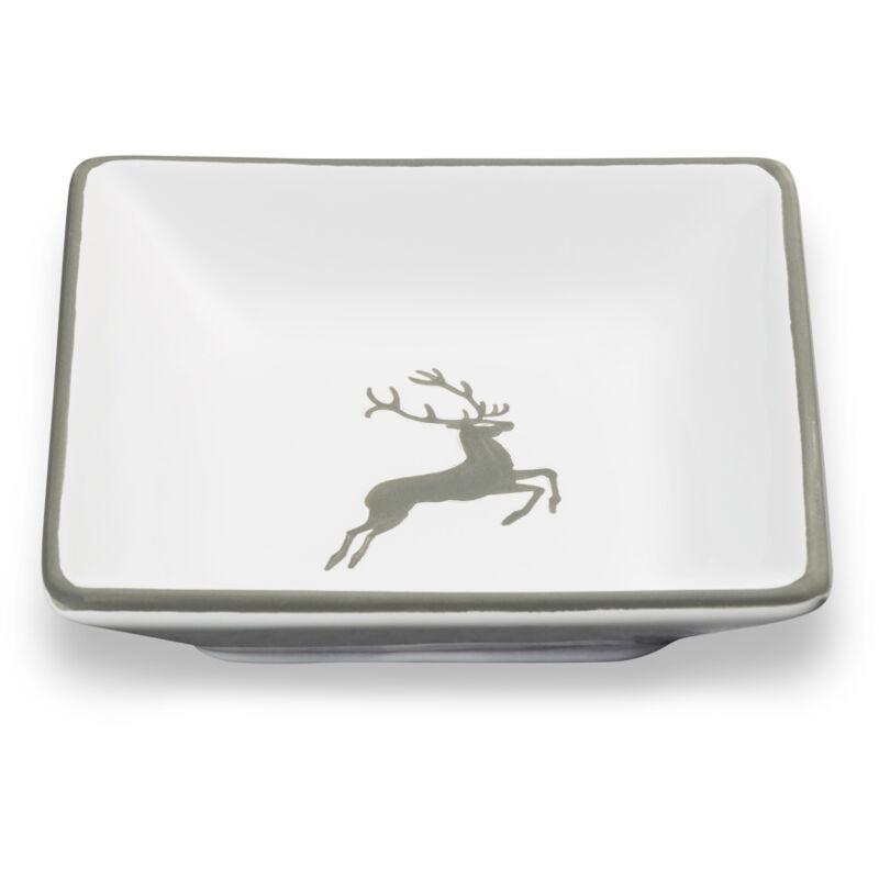 foto del prodotto gmundner keramik ceramica gmundner cervo grigio, ciotola per spuntini 11x11 cm 