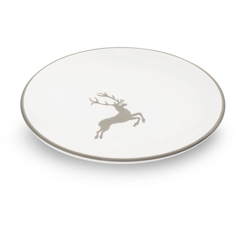 foto del prodotto gmundner keramik ceramica gmundner cervo grigio, piattino moka 11 cm 