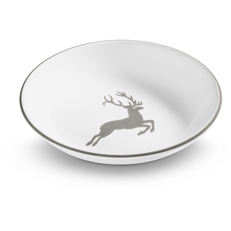 foto del prodotto gmundner keramik ceramica gmundner cervo grigio, piatto da minestra coppa 20 cm 