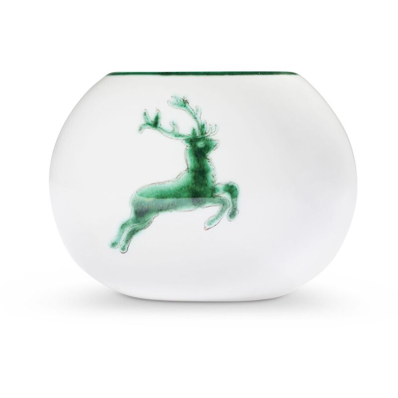 foto del prodotto gmundner keramik ceramica gmundner cervo verde, lampadario a sfera