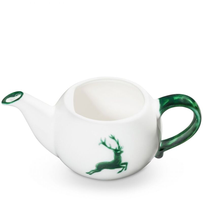 foto del prodotto gmundner keramik ceramica gmundner cervo verde, parte inferiore della teiera da 0,5 litri