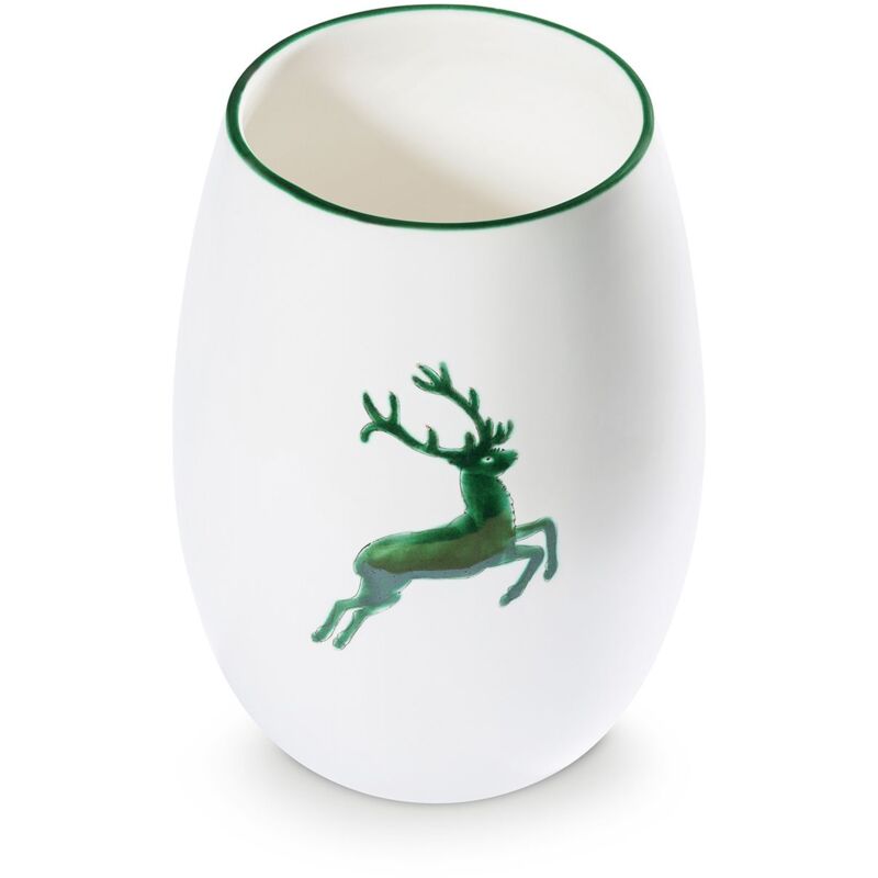 foto del prodotto gmundner keramik ceramica gmundner cervo verde, vaso 15 cm