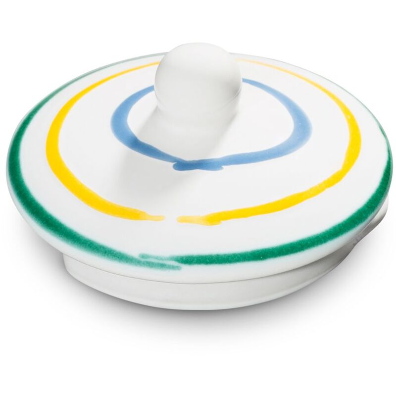 foto del prodotto gmundner keramik ceramica gmundner fiammata colorata, parte superiore della teiera
