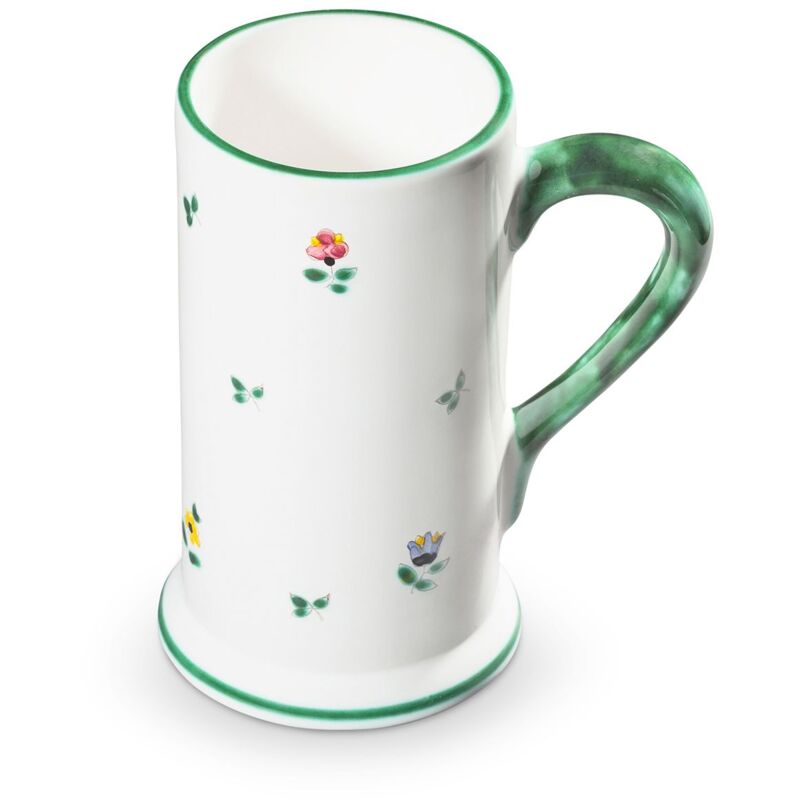 foto del prodotto gmundner keramik ceramica gmundner fiori sparsi, boccale da birra 0,5 litri 