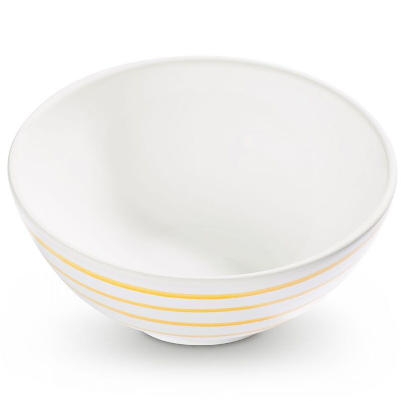 foto del prodotto gmundner keramik ceramica gmundner giallo fiammato, ciotola 20 cm 