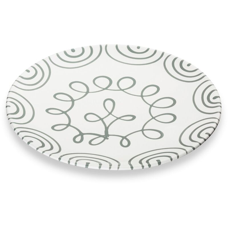 foto del prodotto gmundner keramik ceramica gmundner grigio fiammato, piatto da portata coppa 28 cm 