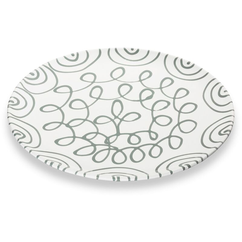 foto del prodotto gmundner keramik ceramica gmundner grigio fiammato, piatto da portata coppa 32 cm 