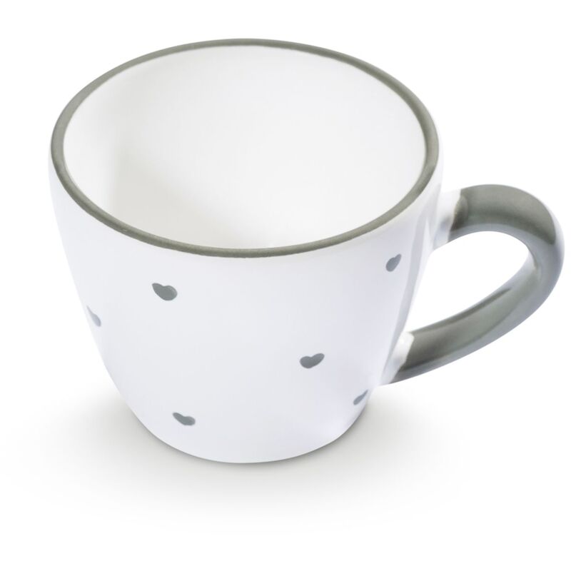 foto del prodotto gmundner keramik ceramica gmundner herzerl grey, tazza da espresso da 0,06 litri