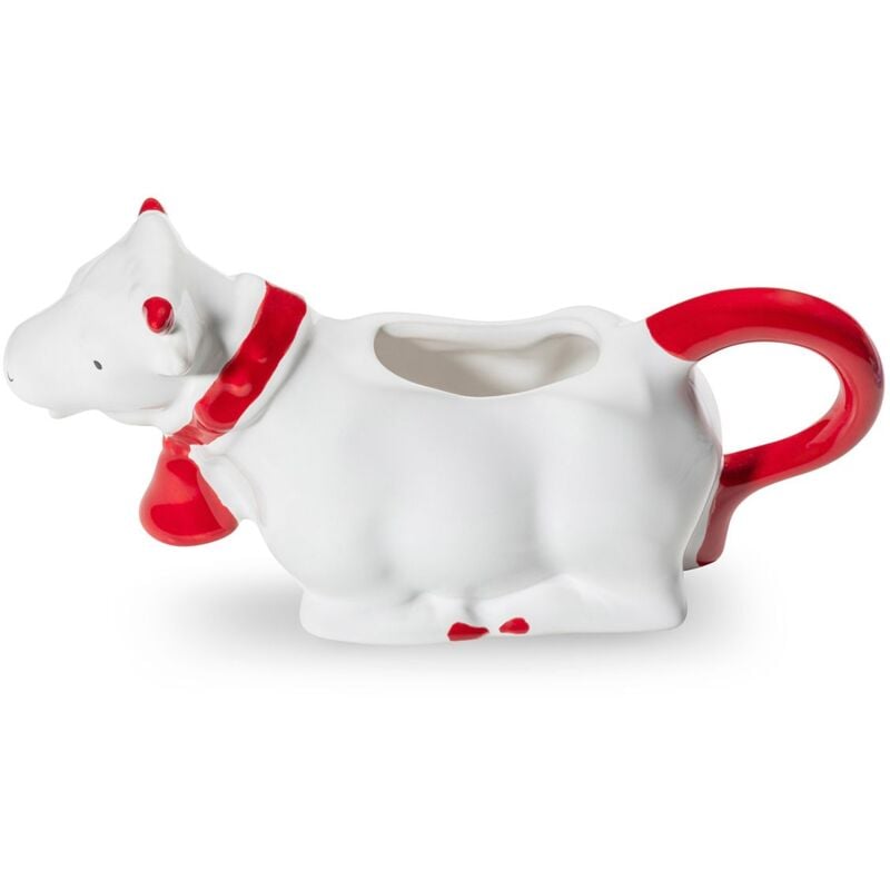 foto del prodotto gmundner keramik ceramica gmundner orlo rosso rubino, mucca da latte 0,16l 