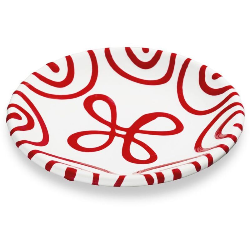 foto del prodotto gmundner keramik ceramica gmundner rosso fiammato, piattino moka 11 cm 
