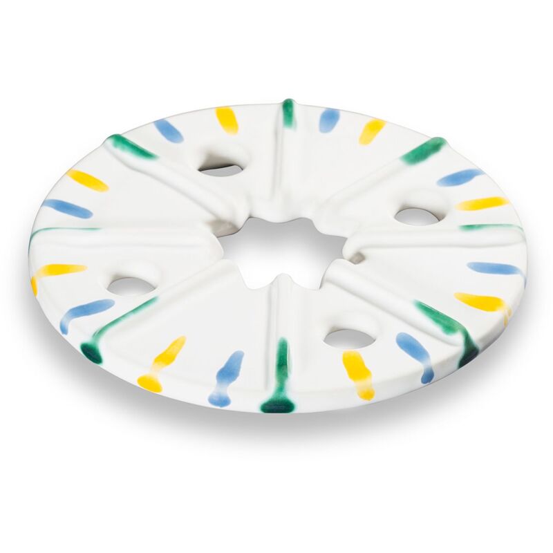 foto del prodotto gmundner keramik ceramica gmundner teiera colorata e fiammata, parte superiore
