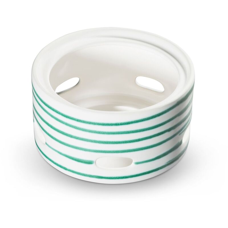 foto del prodotto gmundner keramik ceramica gmundner verde fiammato, base teiera liscia
