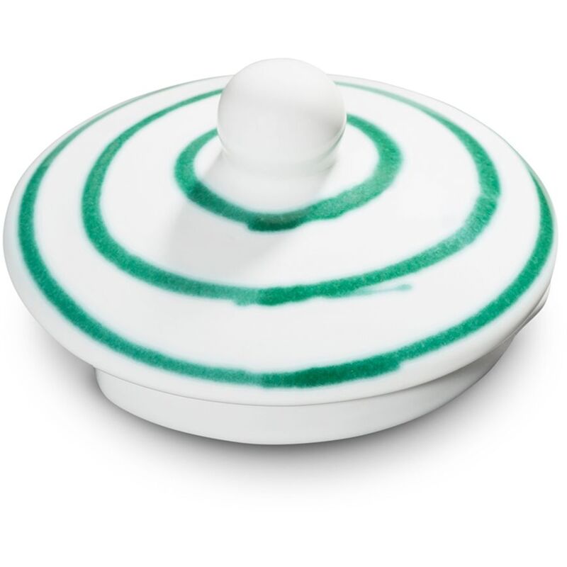 foto del prodotto gmundner keramik ceramica gmundner verde fiammato, parte superiore teiera 0,5 litri