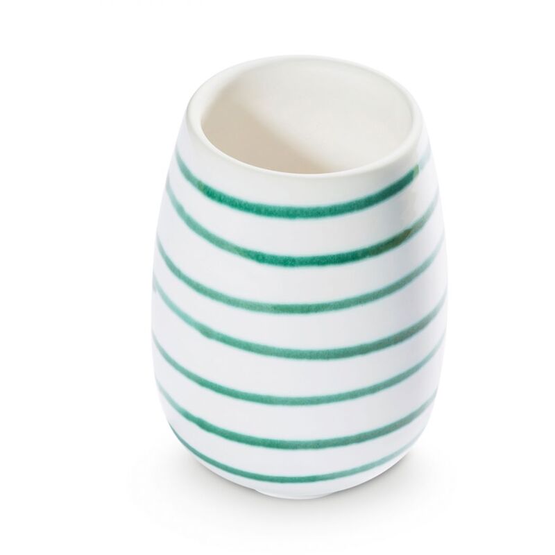 foto del prodotto gmundner keramik ceramica gmundner verde fiammato, vaso h 11 cm 
