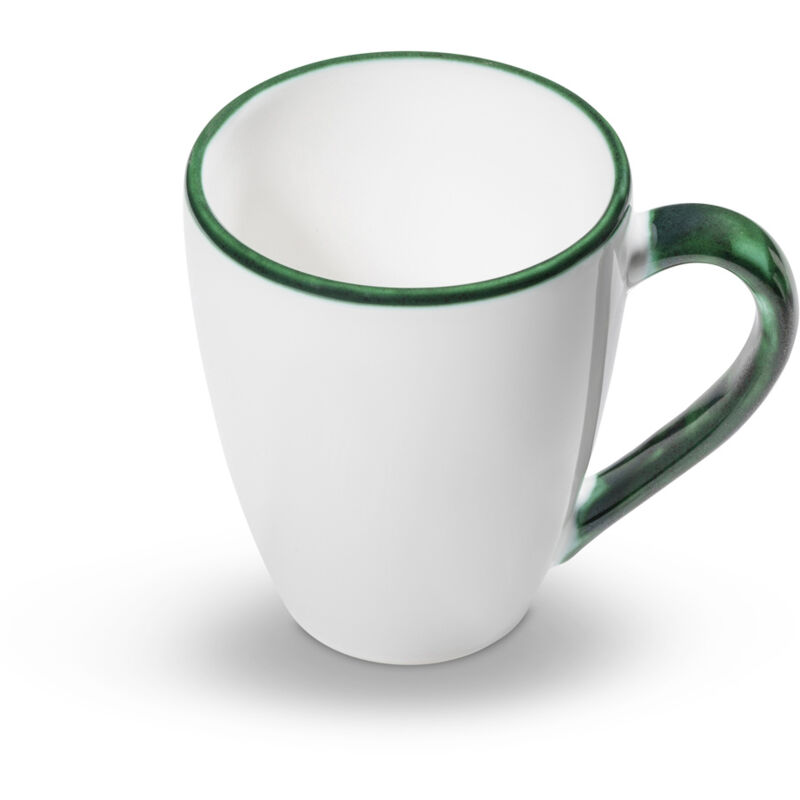 foto del prodotto gmundner keramik cerchio verde, tazza per la colazione max 0,3 litri