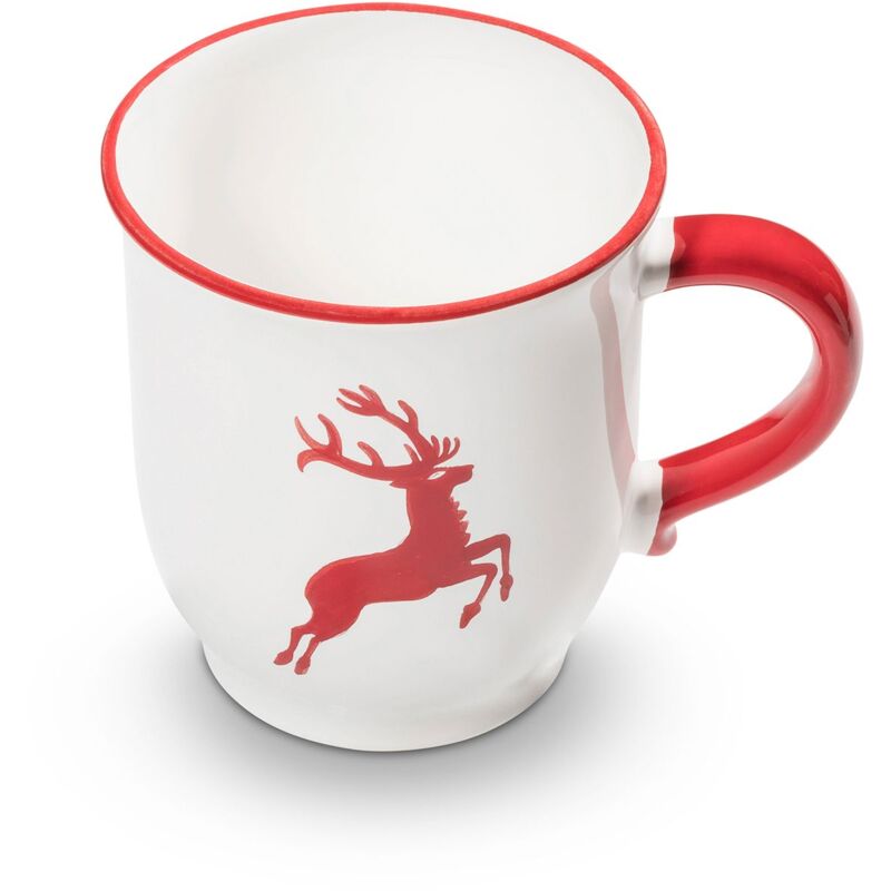 foto del prodotto gmundner keramik cervo rosso rubino, tazza di cioccolato 0,3l 