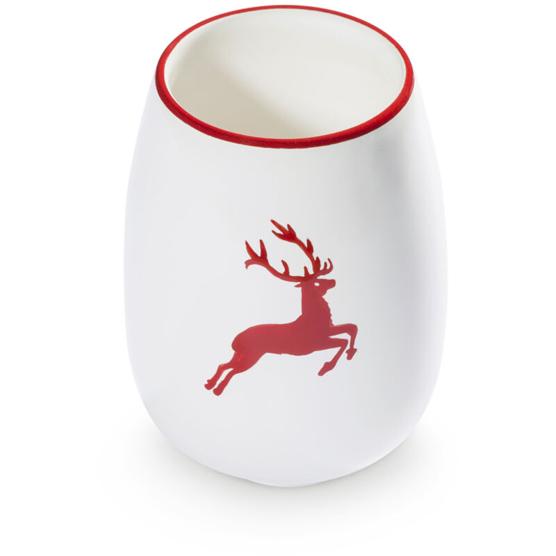 foto del prodotto gmundner keramik cervo rosso rubino, vaso h 11 cm 