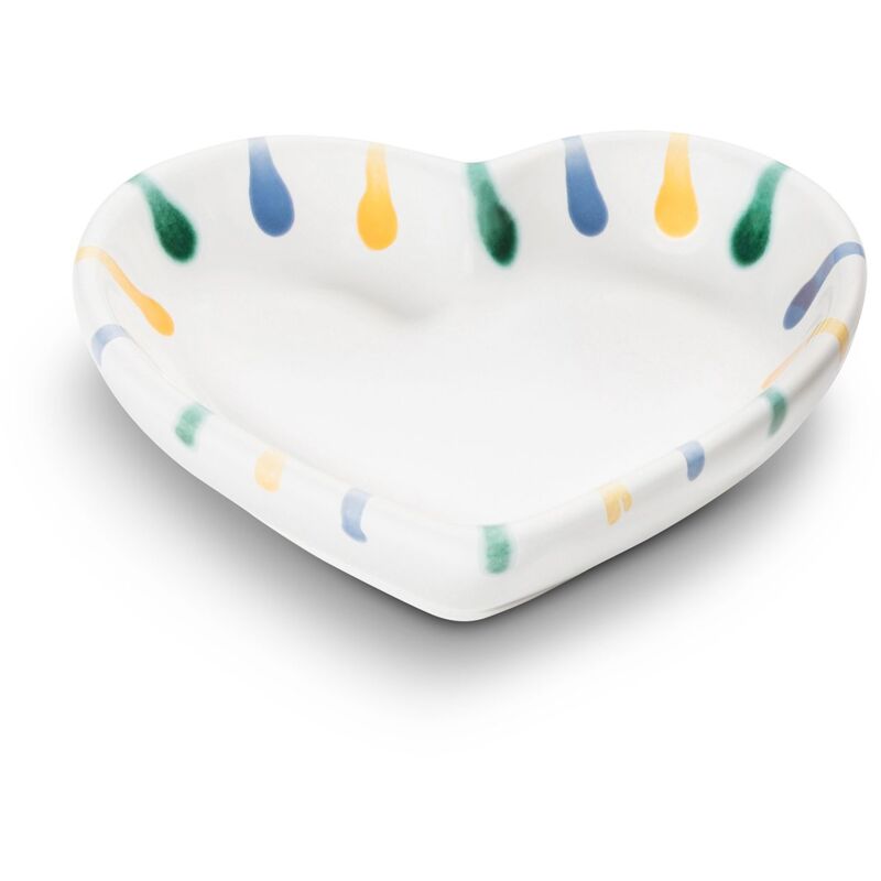 foto del prodotto gmundner keramik ciotola a forma di cuore in ceramica gmundner fiammata colorata l10cm 