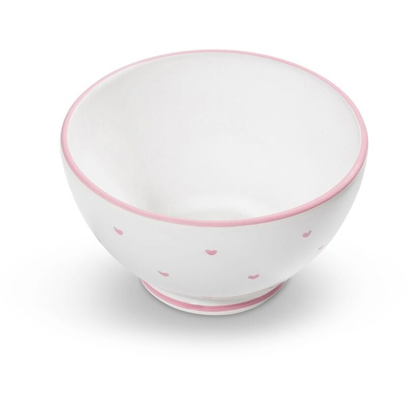 foto del prodotto gmundner keramik ciotola per cereali rosa a forma di cuore in ceramica gmundner, grande 14 cm 