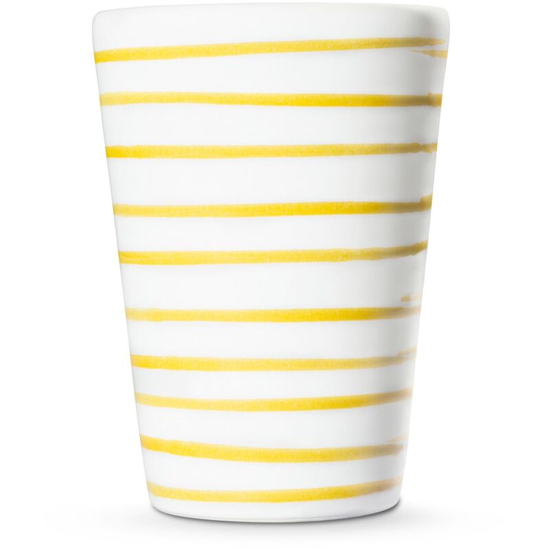 foto del prodotto gmundner keramik giallo fiammato, tazza per bere h 11cm 