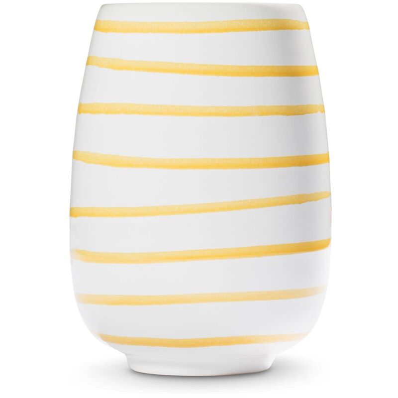 foto del prodotto gmundner keramik giallo fiammato, vaso h 11 cm 
