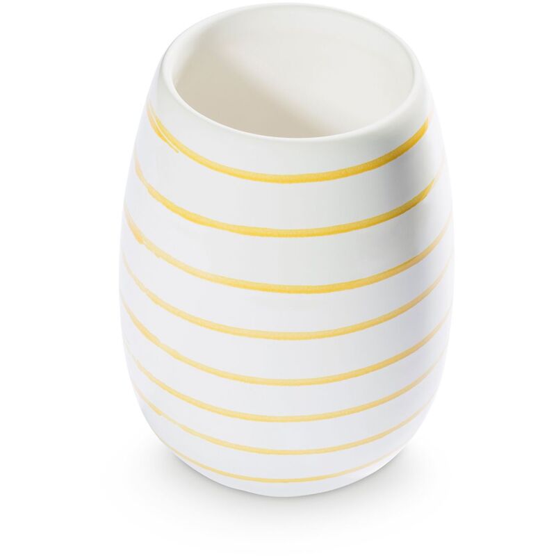 foto del prodotto gmundner keramik giallo fiammato, vaso h 15 cm 