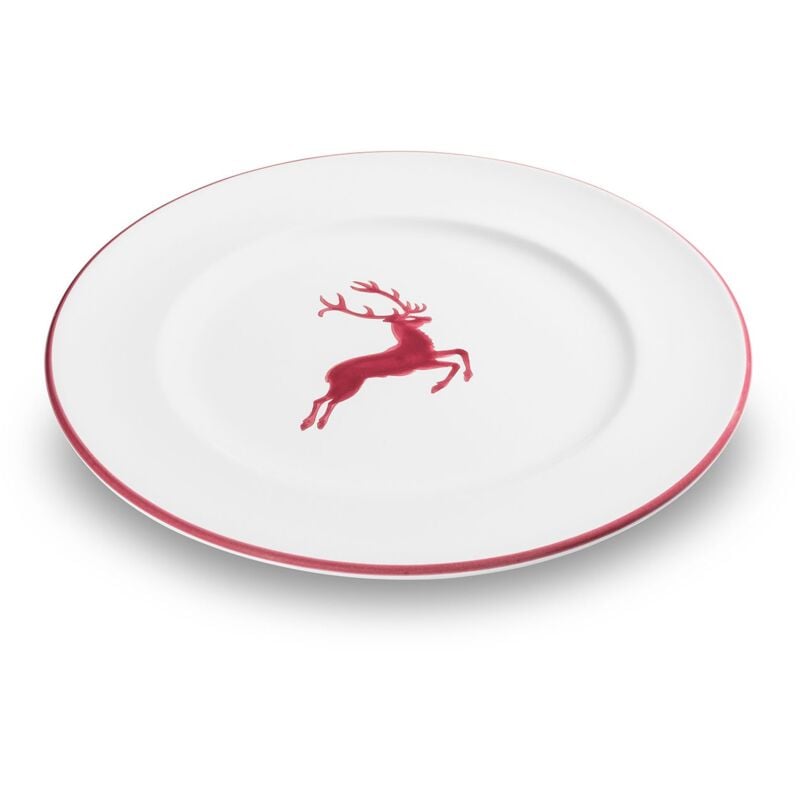 foto del prodotto gmundner keramik - gmundner ceramica bordeauxr. cervo, piatto da pranzo gourmet (ø 27 cm)