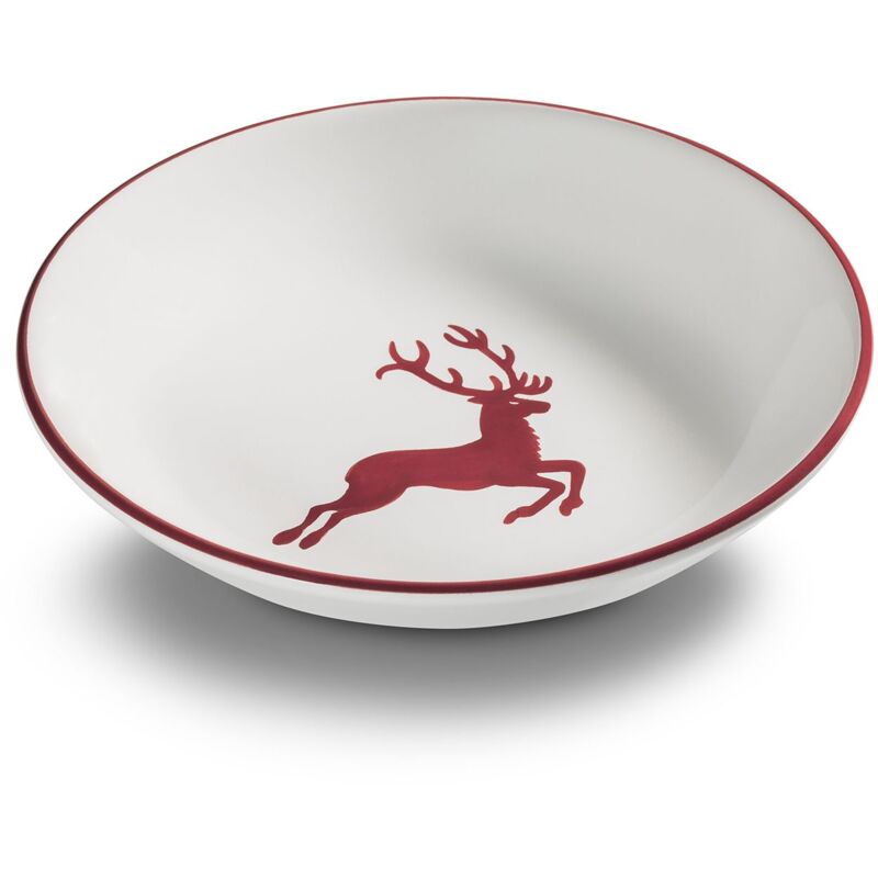 foto del prodotto gmundner keramik gmundner ceramica bordeauxr. cervo, tazza per piatto da minestra 20 cm 