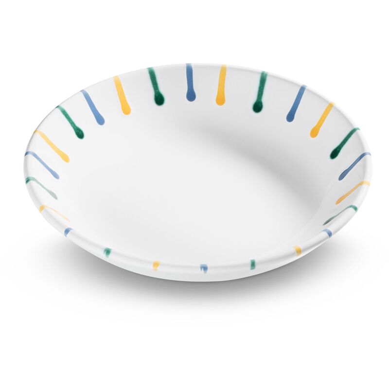 foto del prodotto gmundner keramik gmundner ceramica colorata fiammata, piatto da minestra tazza 20 cm 