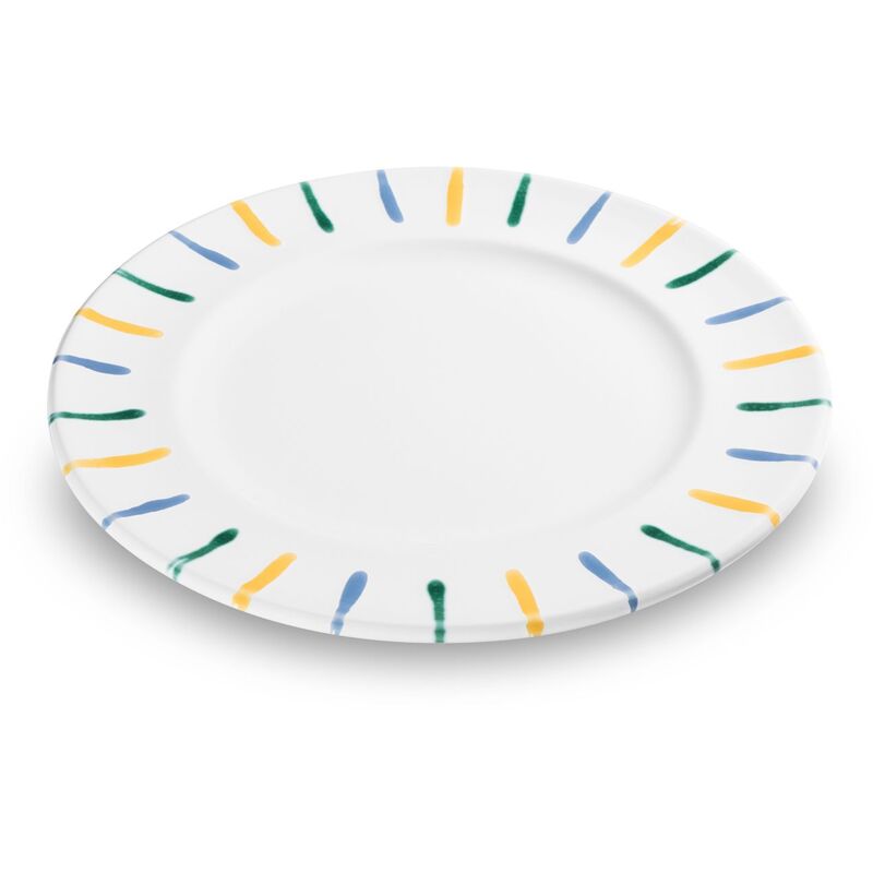 foto del prodotto gmundner keramik gmundner ceramica fiammato colorato, piatto da pranzo gourmet 27 cm 