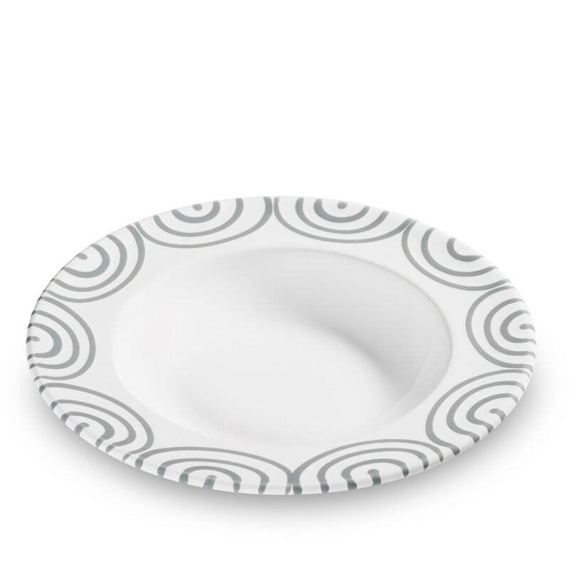 foto del prodotto gmundner keramik - gmundner ceramica grigio fiammato, piatto fondo gourmet (ø 24 cm)