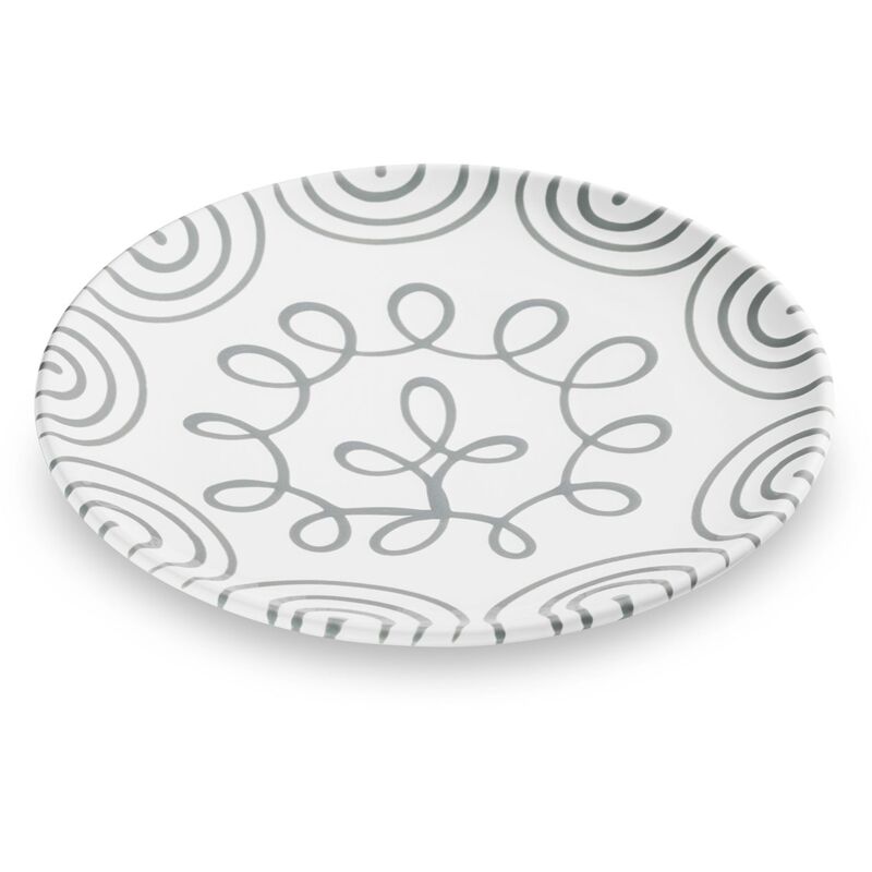 foto del prodotto gmundner keramik gmundner ceramica grigio fiammato tazza piatto 25 cm 
