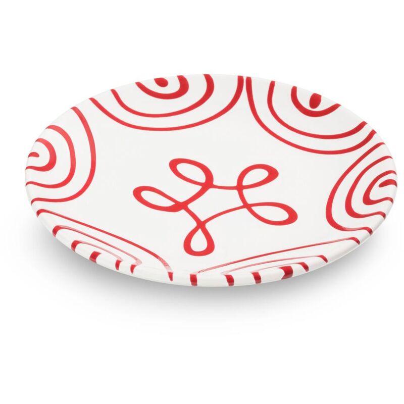 foto del prodotto gmundner keramik gmundner ceramica rosso fiammato, tazza con piattino 15 cm 