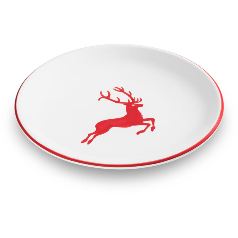 foto del prodotto gmundner keramik gmundner ceramica rosso rubino cervo piatto da dessert coppa 20 cm 
