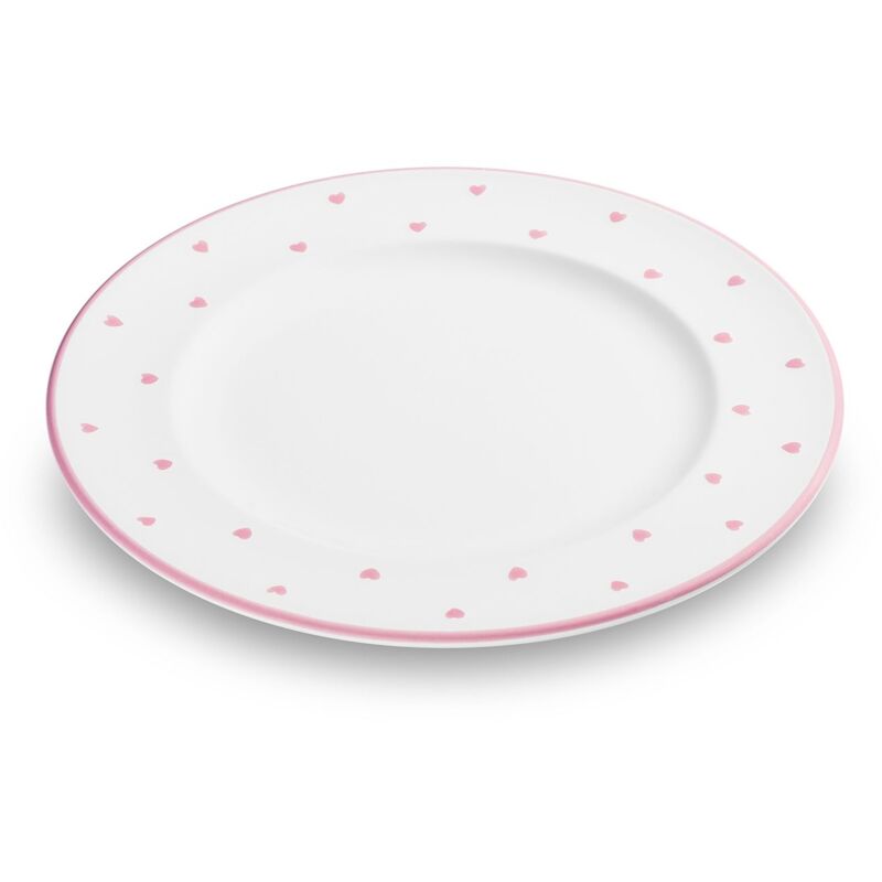 foto del prodotto gmundner keramik gmundner ceramics herzerl pink, piatto da dessert gourmet 22 cm 