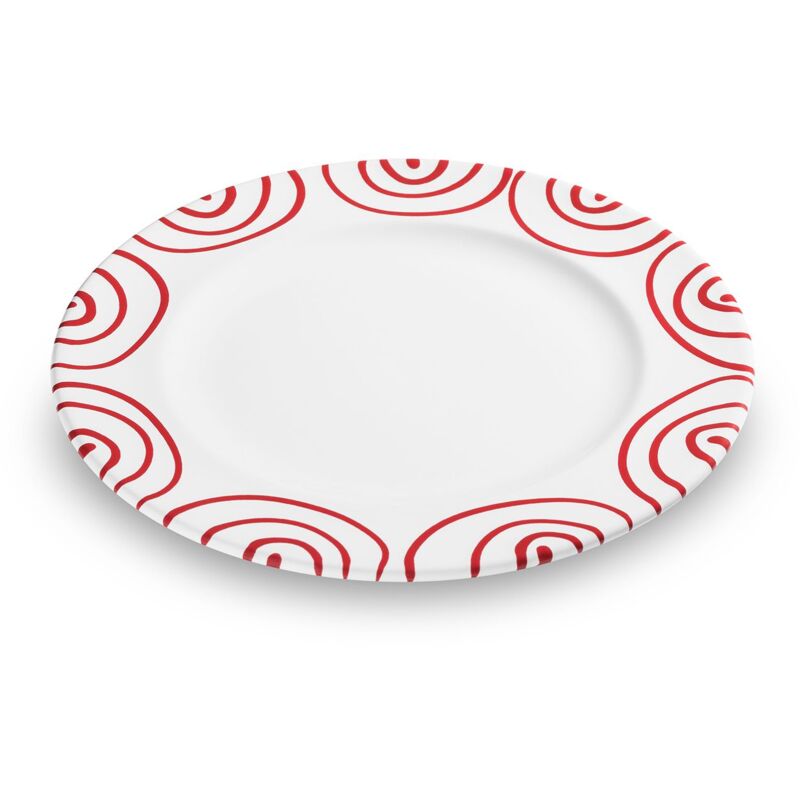 foto del prodotto gmundner keramik gmundner ceramics piatto da dessert rosso fiammato gourmet 22 cm 