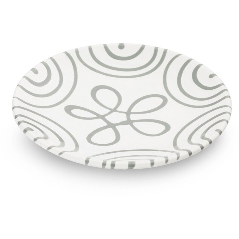 foto del prodotto gmundner keramik gmundner ceramics tazza piattino grigio fiammato 15 cm 